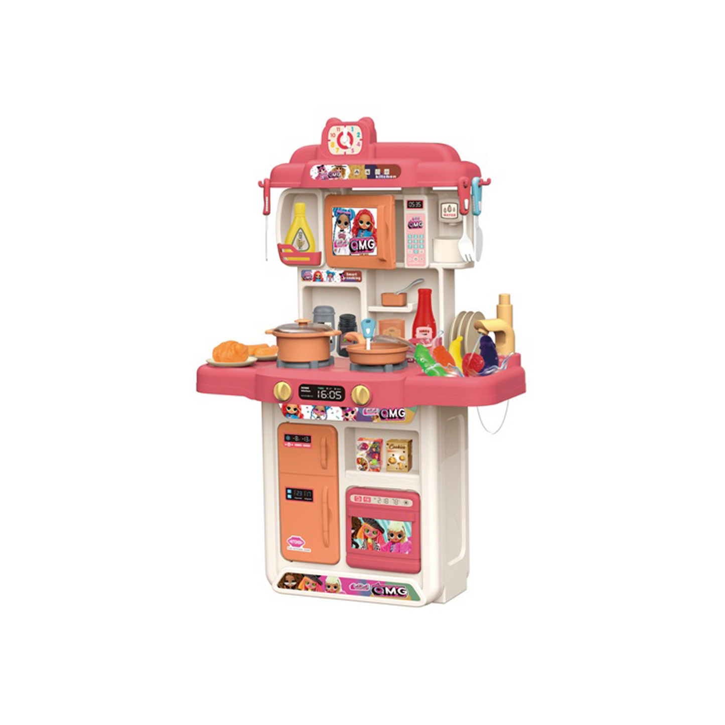 NET LOL kitchen with a large box