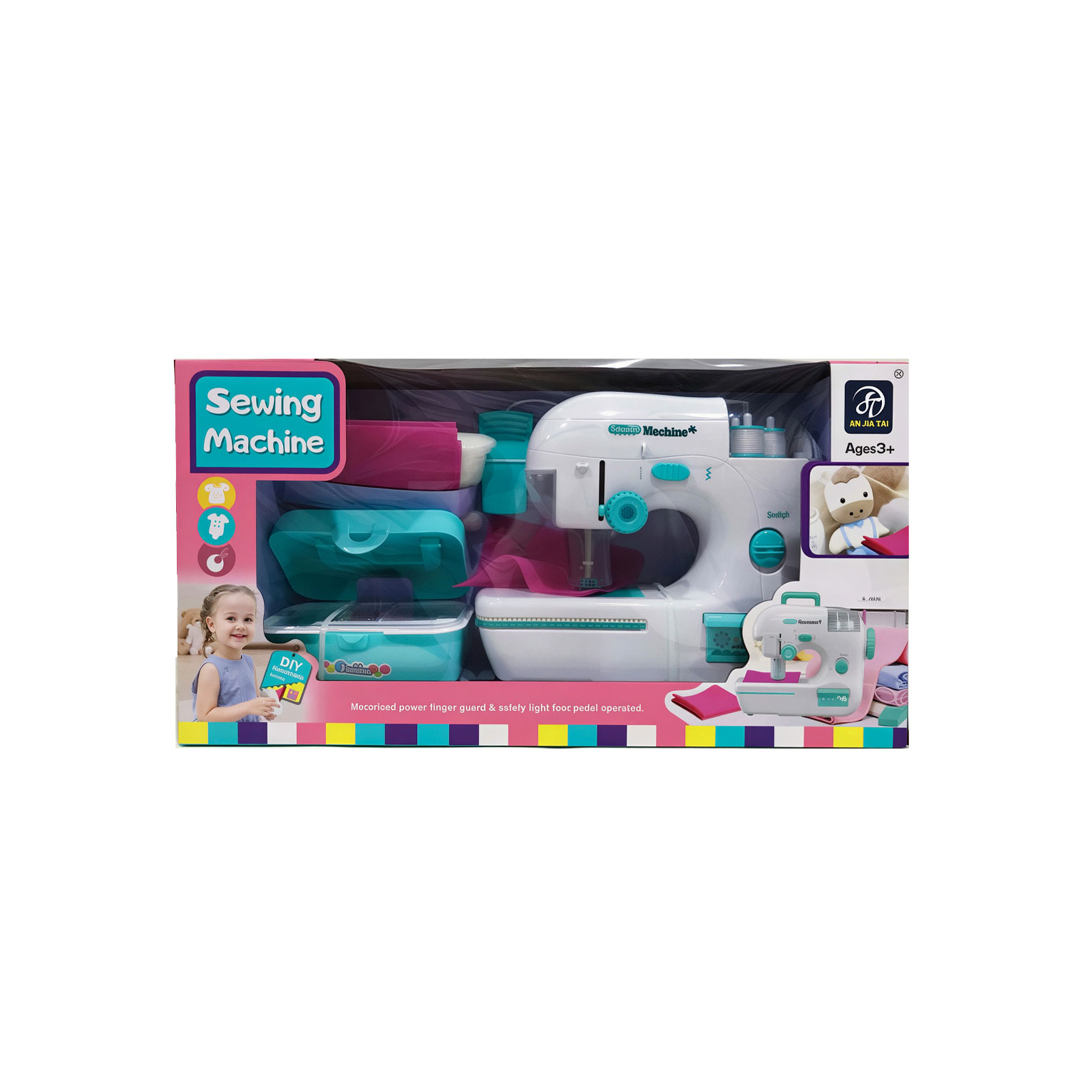 NET Battery sewing machine with accessories in a box