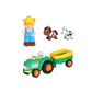 Tractor with animals in a box