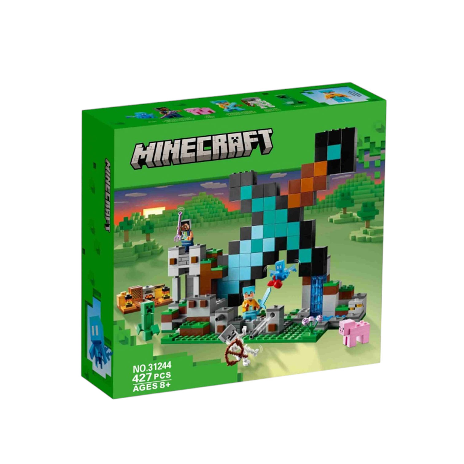 Minecraft assembly 427 pieces in a box