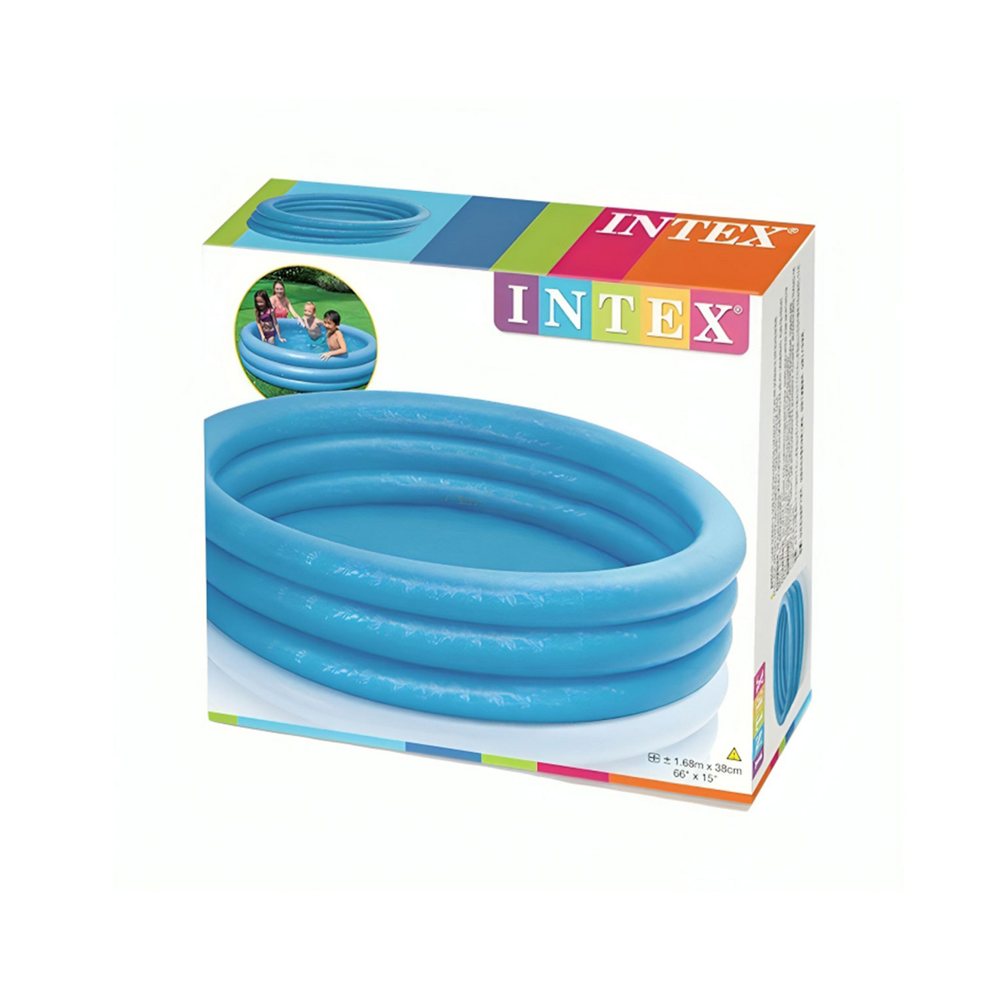 INTEX Blue Crystal Pool 168*38