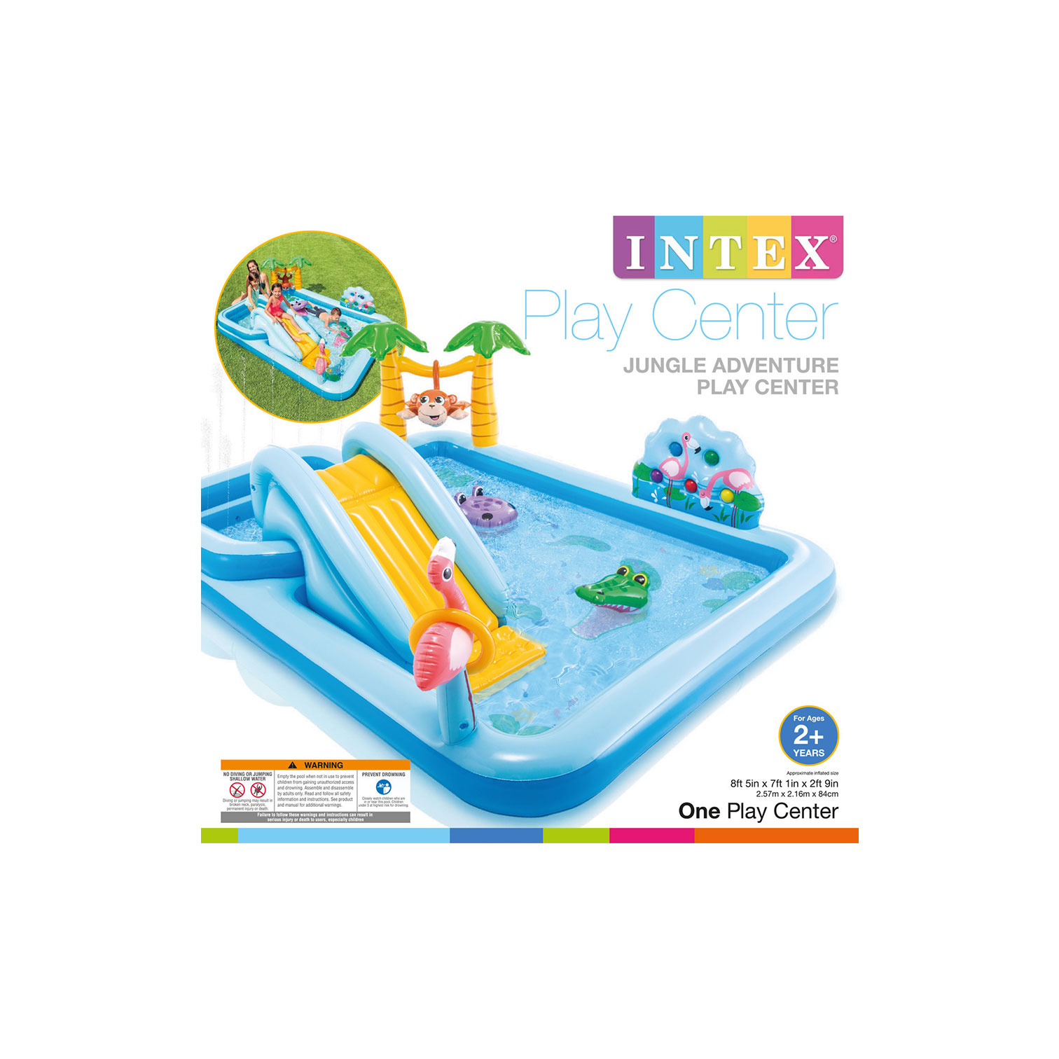 INTEX 244*1.98*71 Kids' Animal Pool