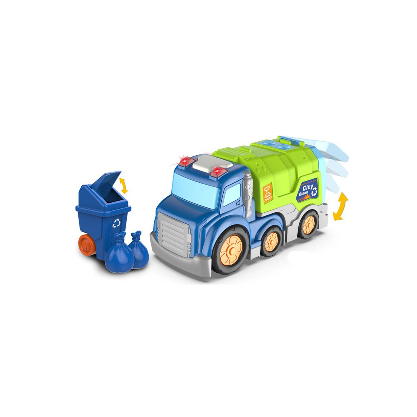 Rainfed pressure battery garbage truck