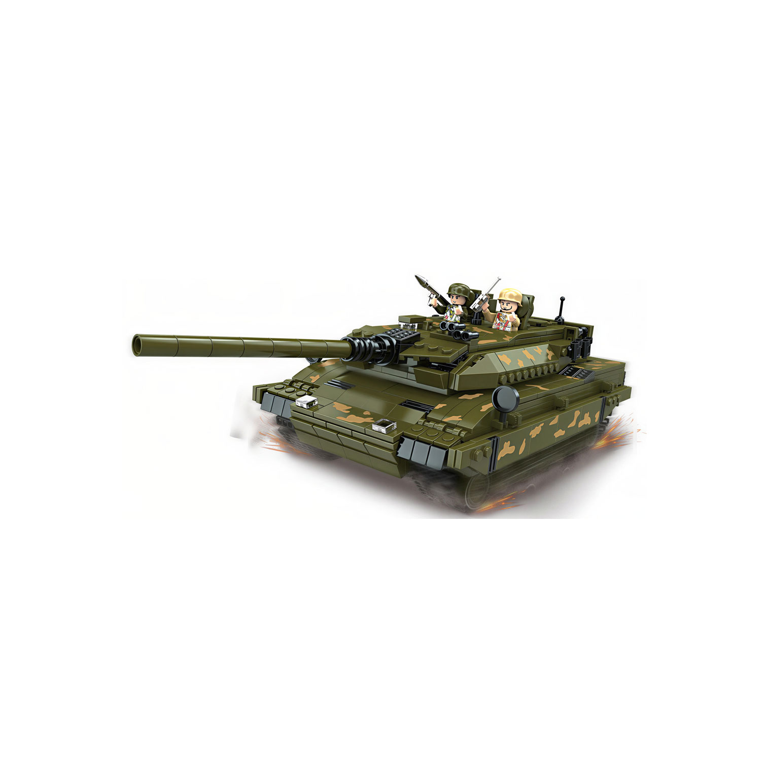 NET Large building set tank, 784 pieces, in a box