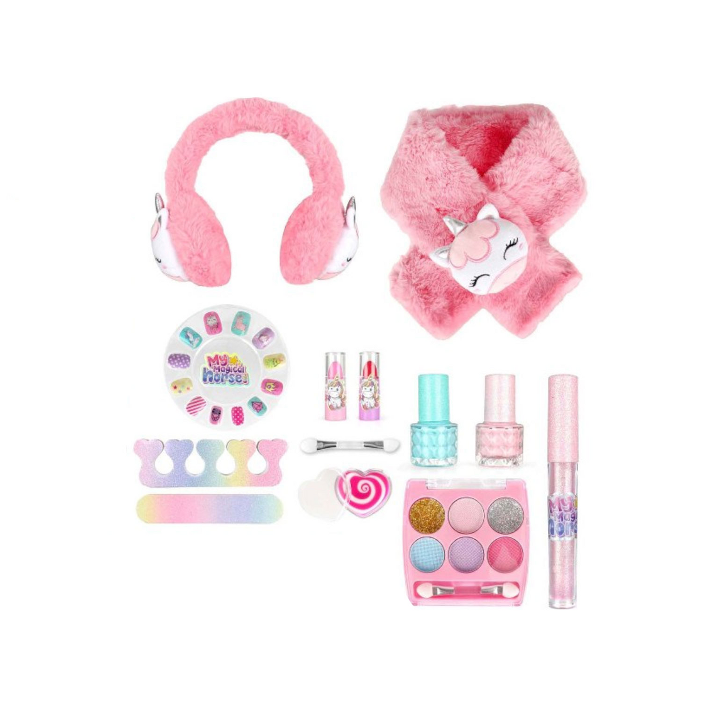Makeup set with shawl boxed