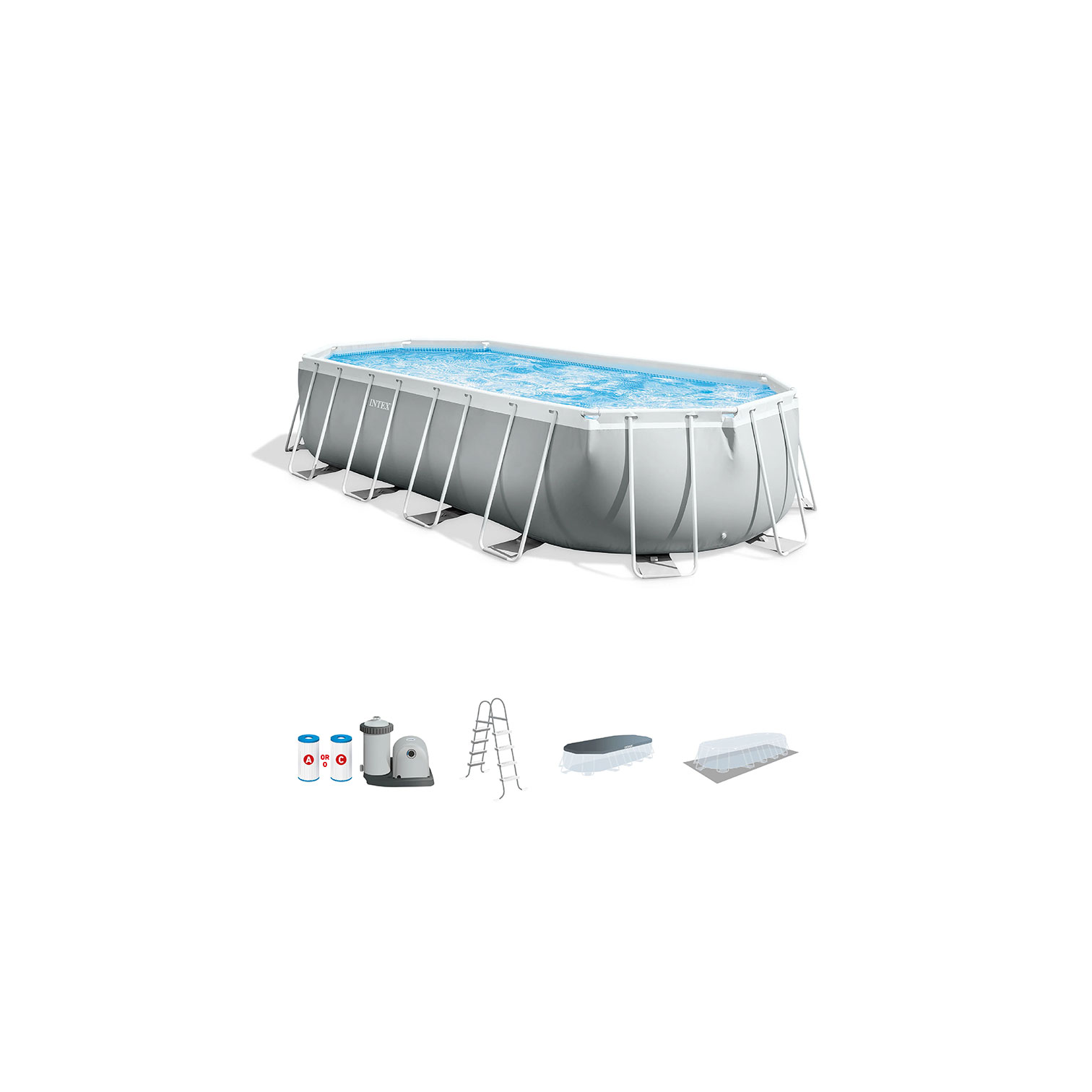 INTEX Oval Pool Set 610*305*122
