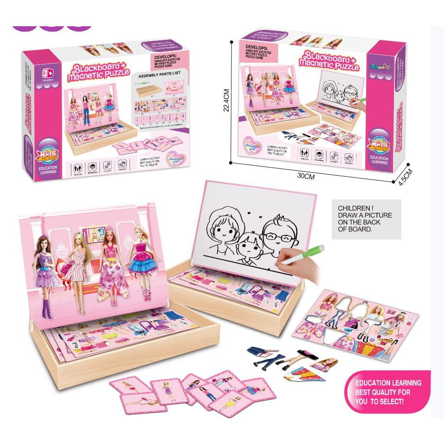 Girls floral magnet puzzle