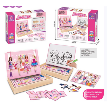 Girls floral magnet puzzle