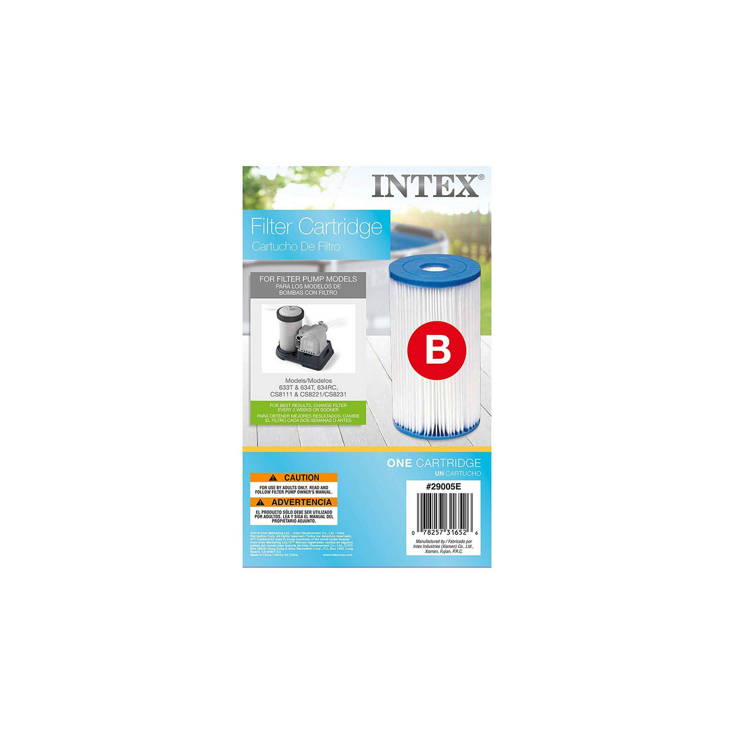 INTEX Filter Cartridge Size B