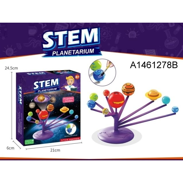 Coloring planets projector in a box