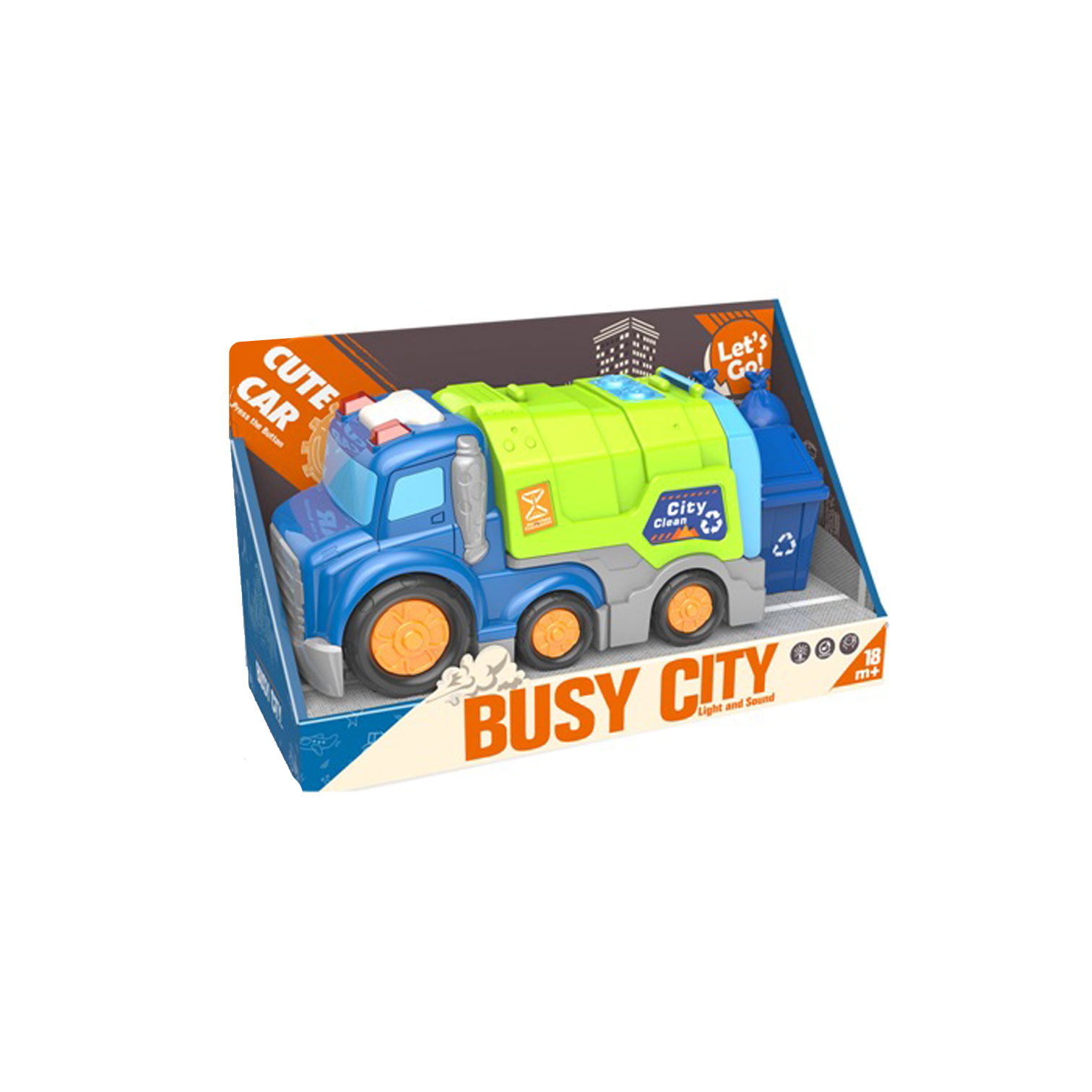 Rainfed pressure battery garbage truck
