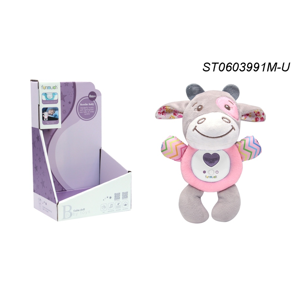 Plush with light and musical in a box