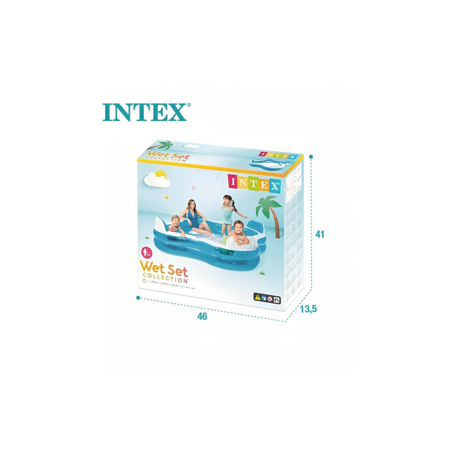 INTEX Square Family Pool 229*229*66
