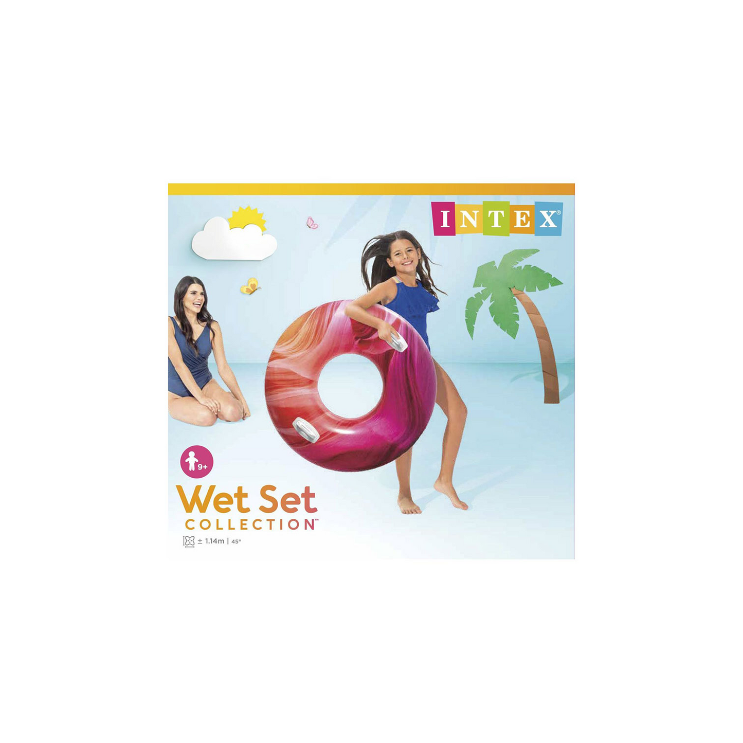 INTEX Colorful Swim Ring With Handles
