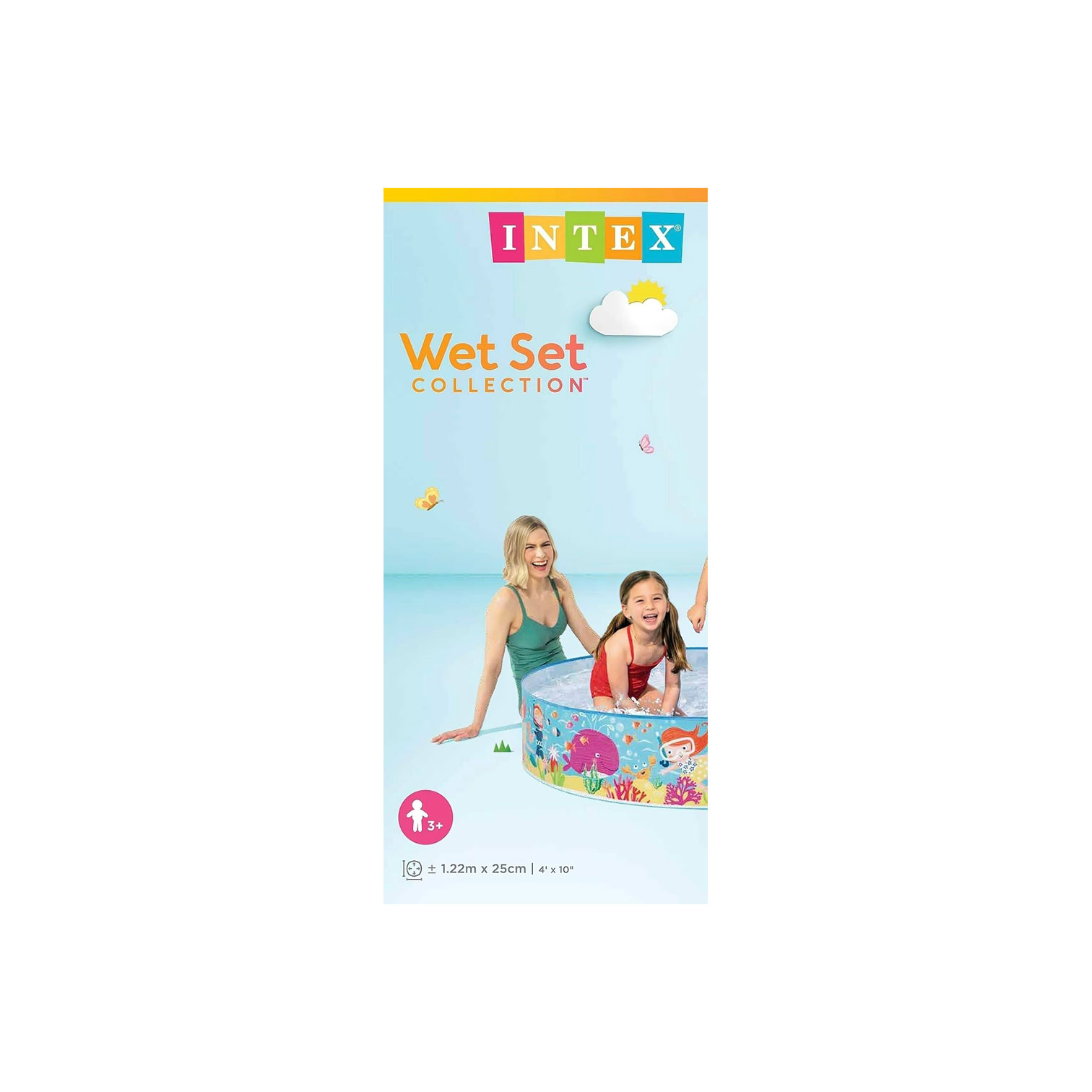 INTEX Inflatable Family Pool With Two Seats 264*165*56