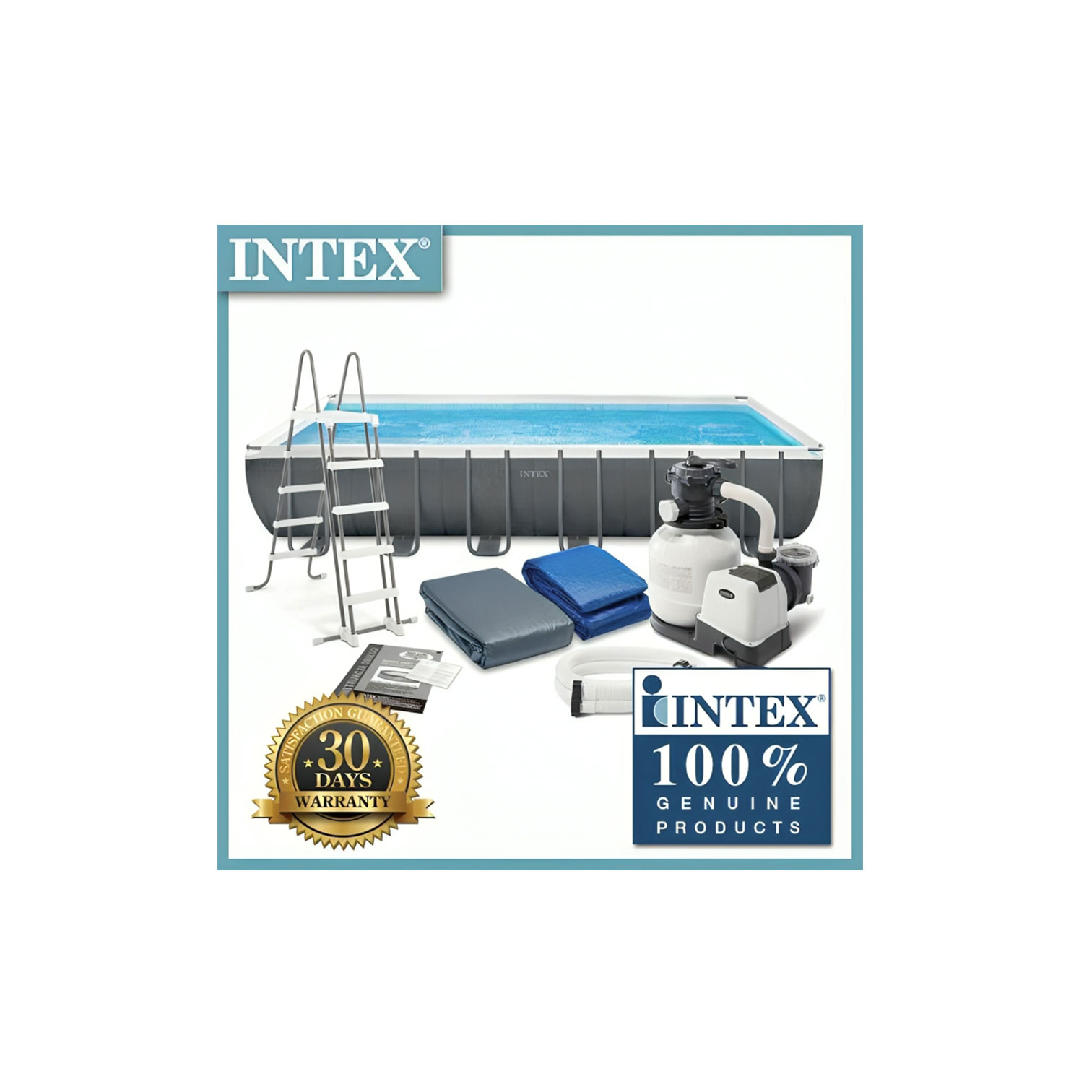INTEX Rectangular Pool Set 132*366*732