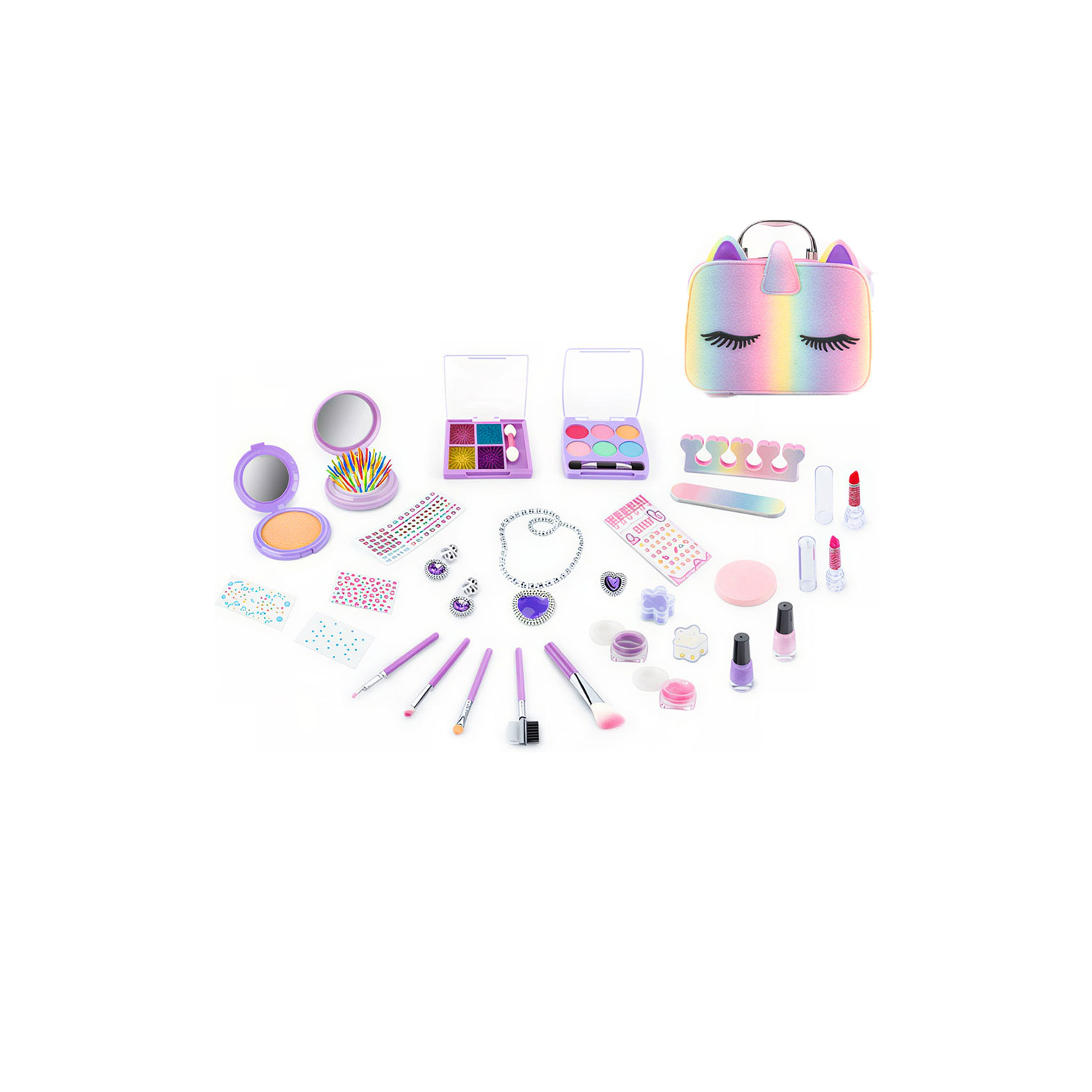 NET Colorful unicorn makeup bag in a box