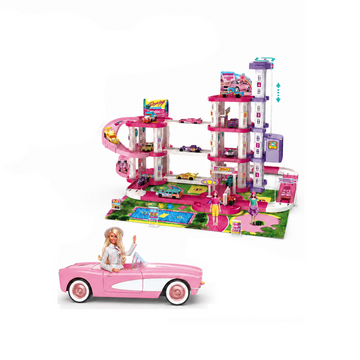 Large Barbie parking lot boxed