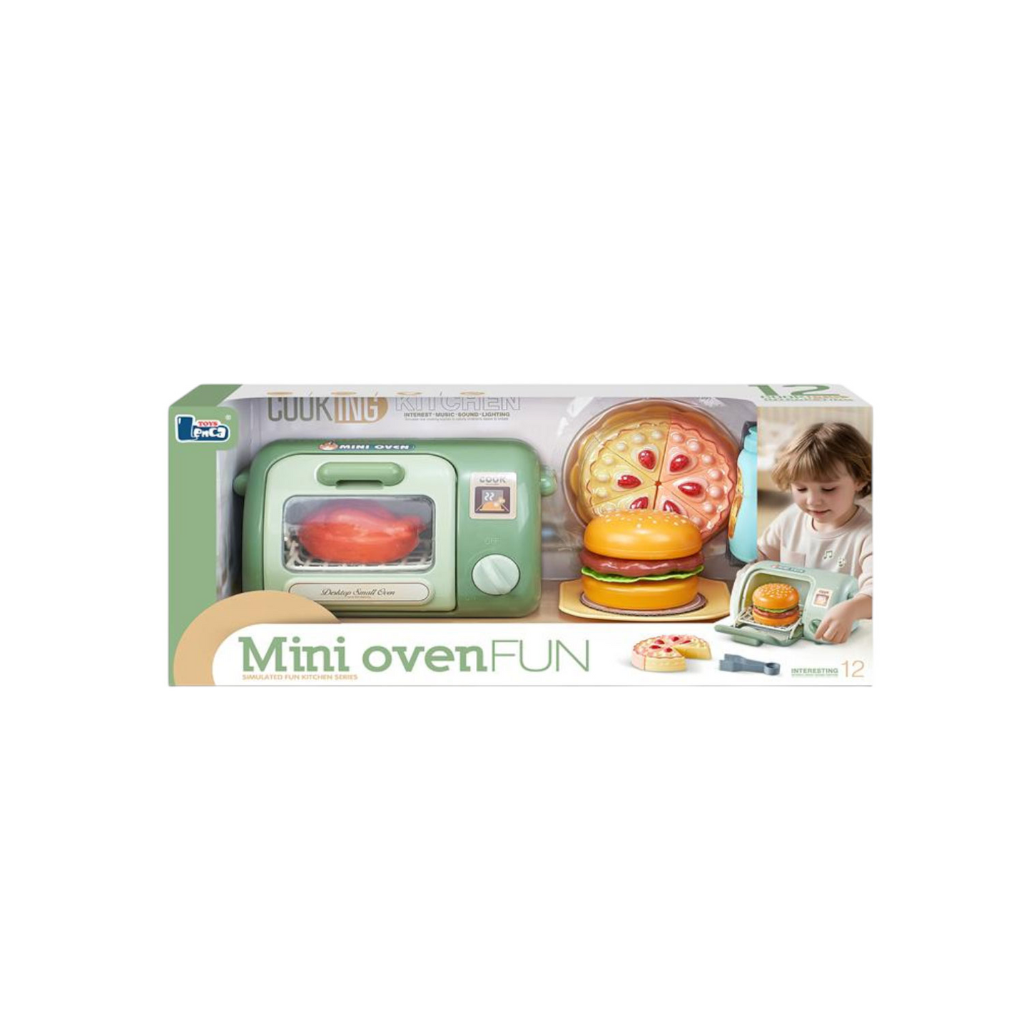 Toy oven with accessories boxed
