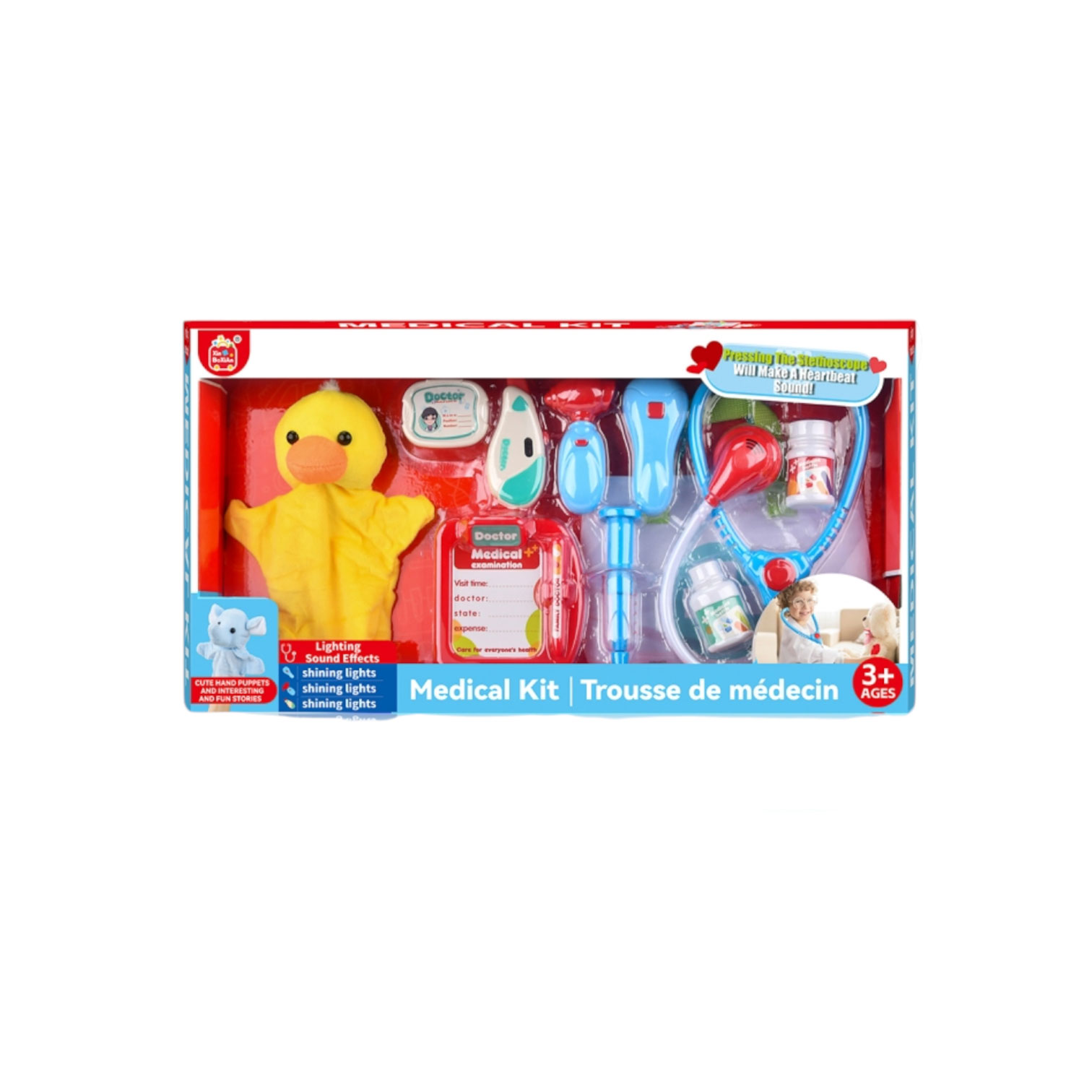 doctor set with duck marionette