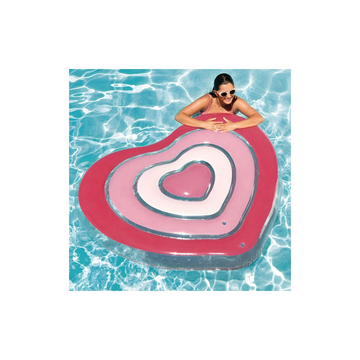 INTEX Pink Heart Float Mattress 155*135*25