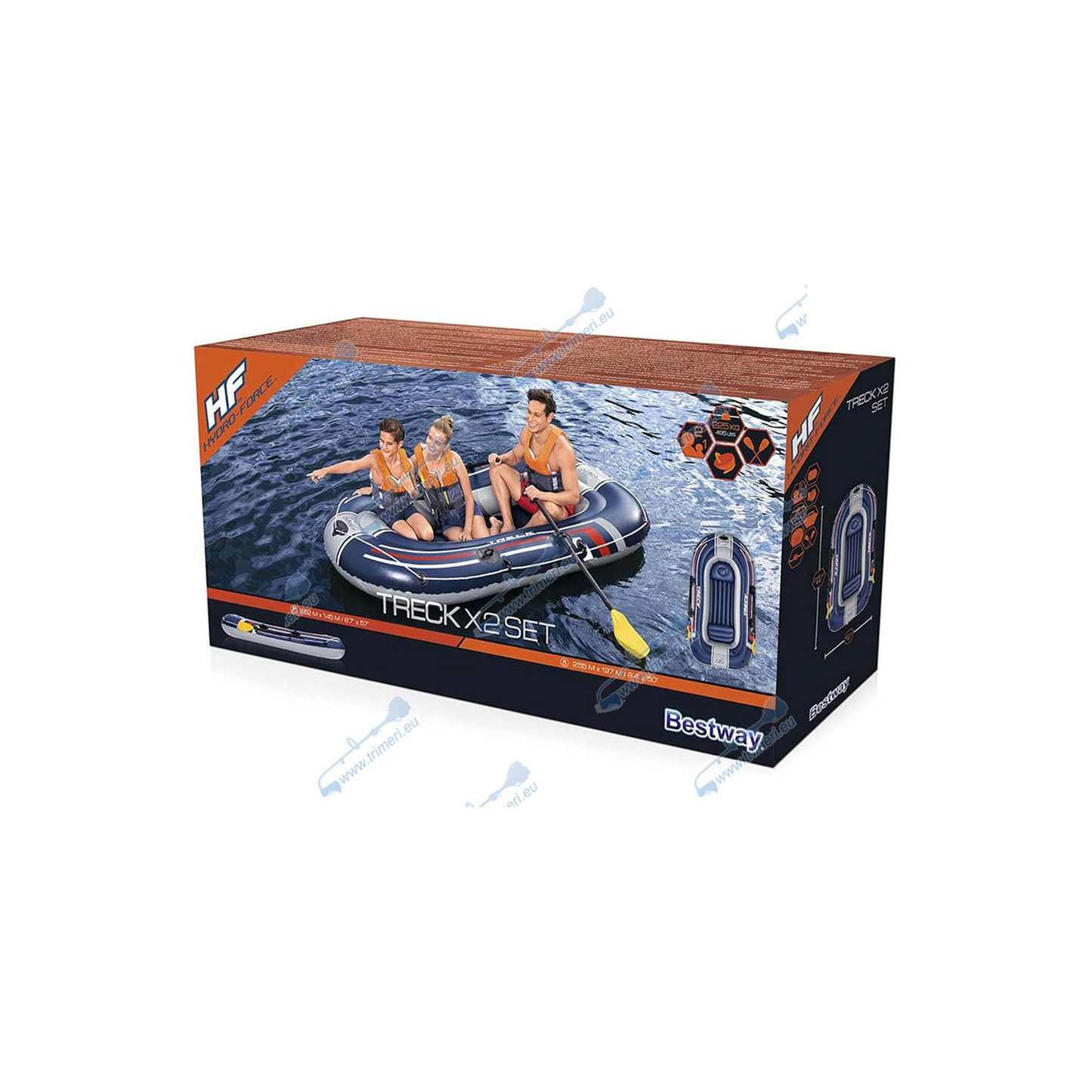 BESTWAY 4-Person Boat 255 cm