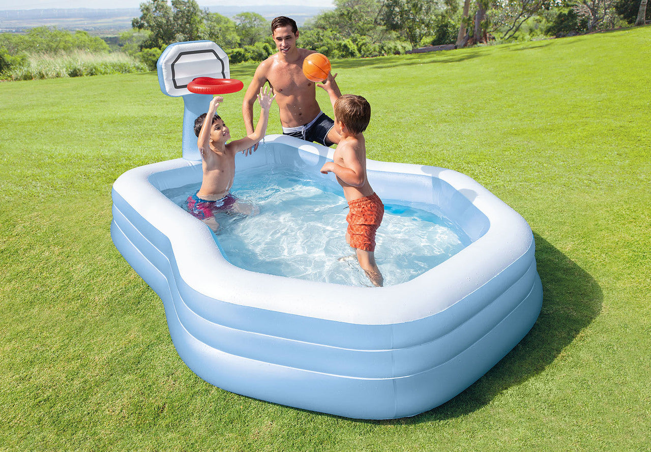 INTEX Swim Center Shootin' Hoops Family Pool 257x188x130cm