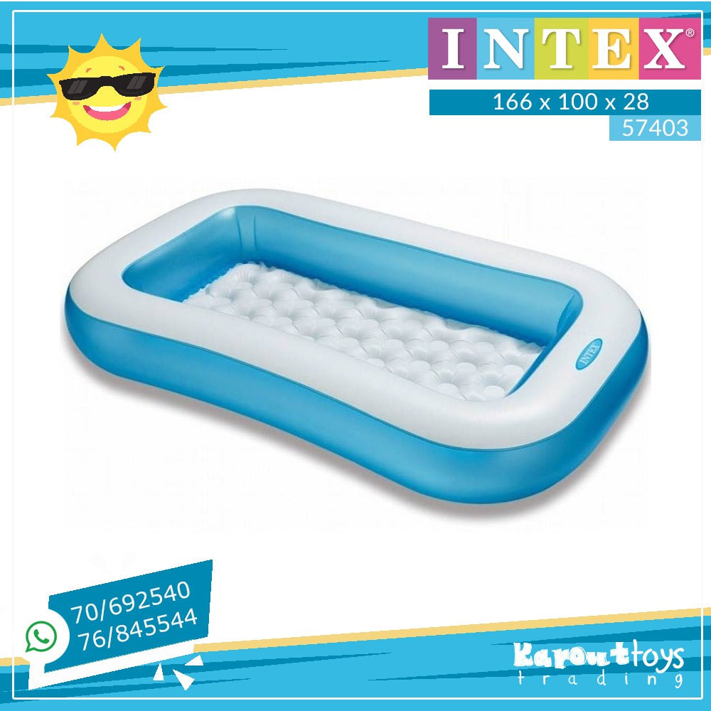 INTEX Inflatable Pool 1.66m x 1.00m x 0.25cm